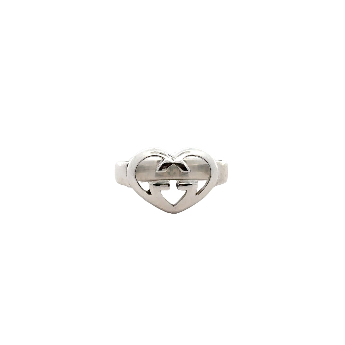 Pre-Owned Gucci Britt Love Heart Ring