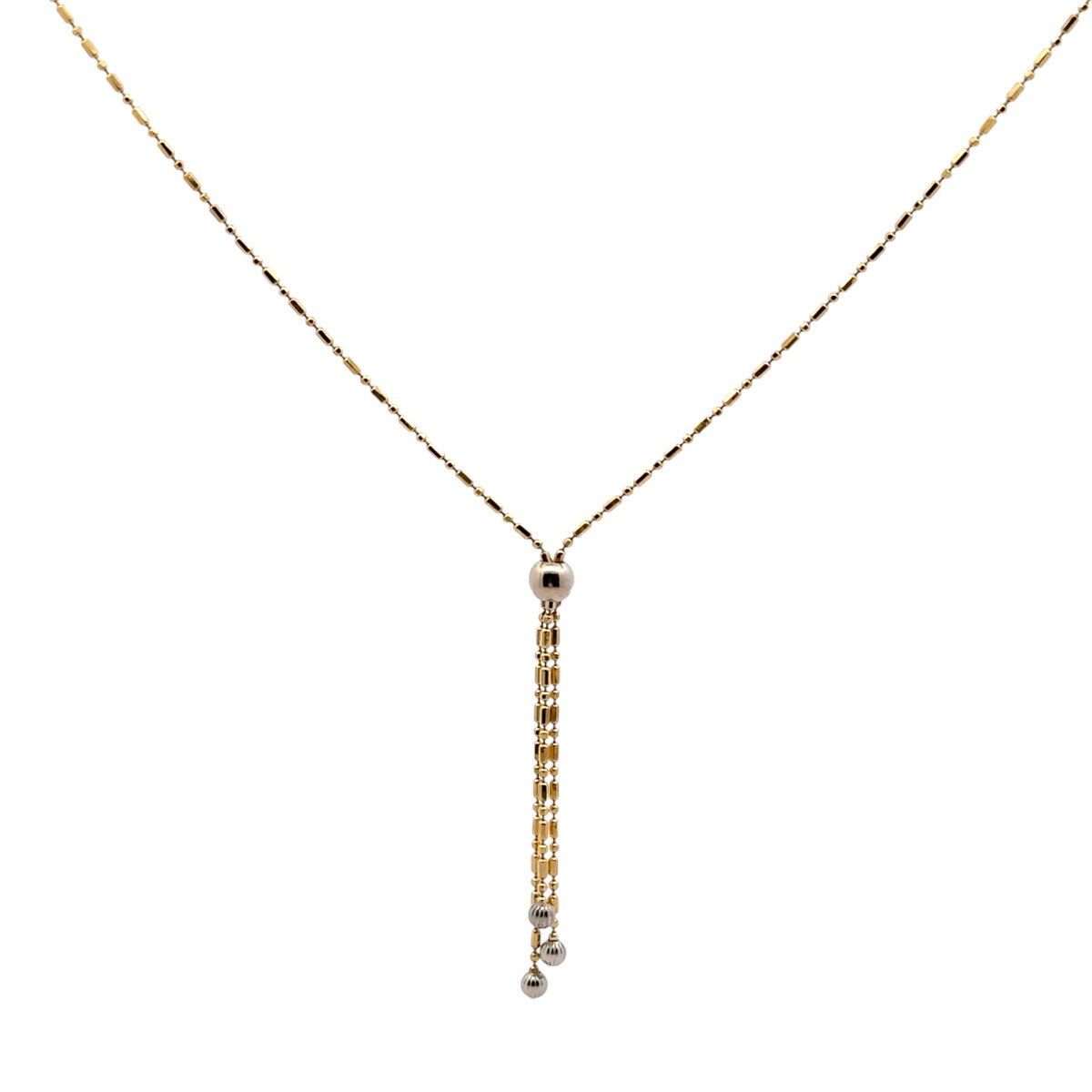 Pre-Owned Bar and Bead Necklace