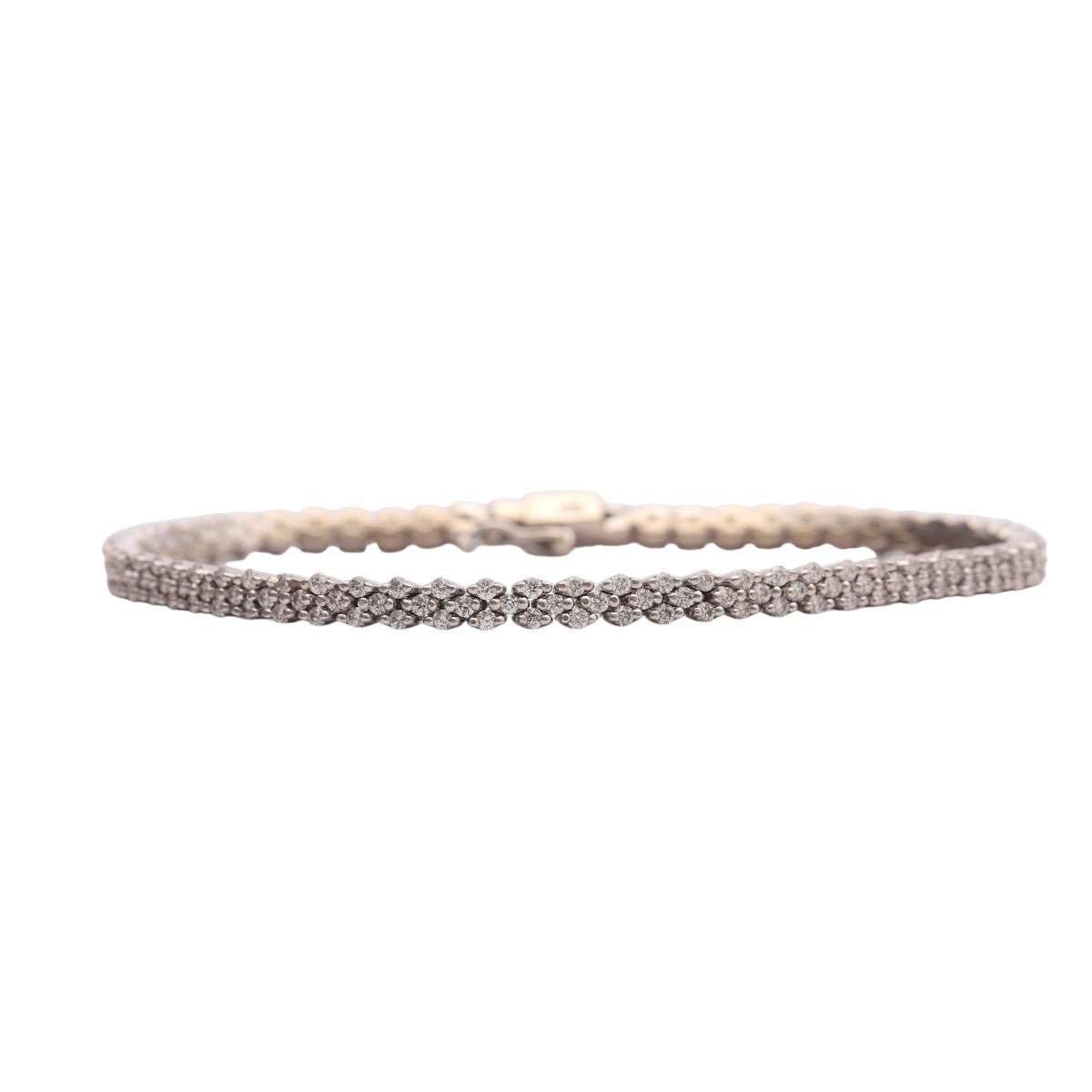 Pre-Owned Diamond Cluster Bracelet