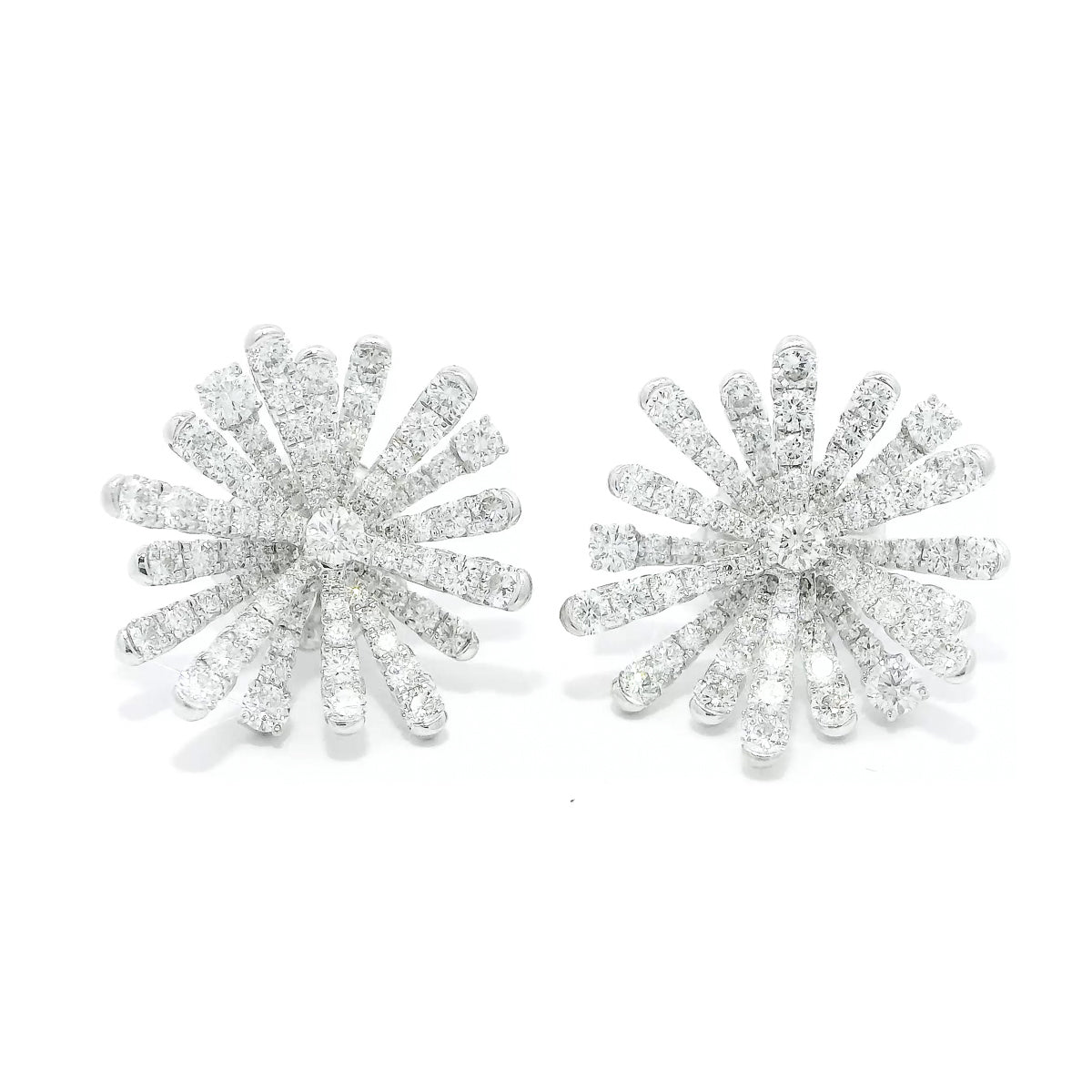 Pre-Owned Roberto Coin Diamond Firework Earrings