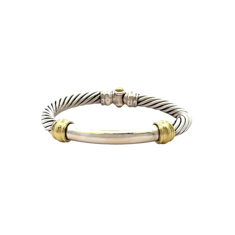 Pre-Owned David Yurman Two-Tone Metro Bracelet