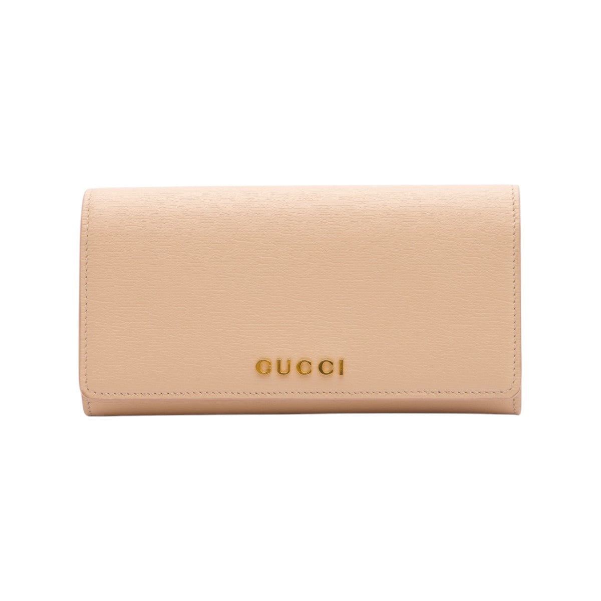 Pre-Owned Gucci Script Leather Continental Wallet