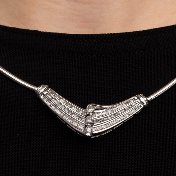 Pre-Owned Diamond Collar Necklace