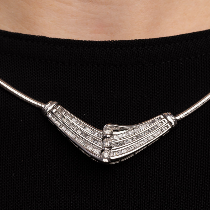 Pre-Owned Diamond Collar Necklace