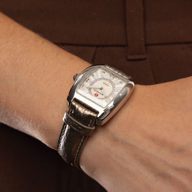 Pre-Owned Michele Urban Mini Diamond Watch