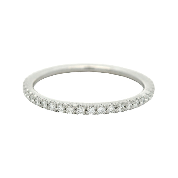 $1260 PLAT WERDI 45=0.23 CT GHI SI ETERNITY BAND SZ 6.25