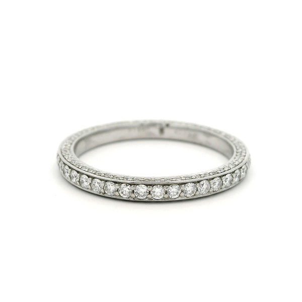 $2660 PLAT WERDI 161=0.70 CT GHI SI ETERNITY BAND SZ 6