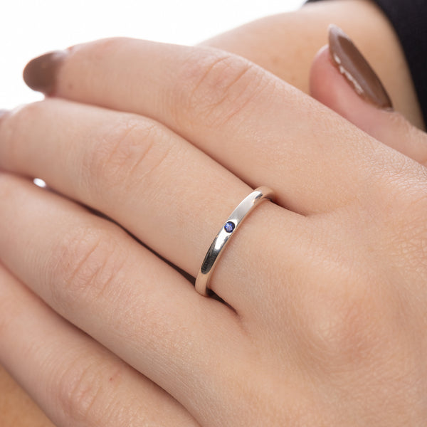 Pre-Owned Tiffany & Co. Blue Sapphire Stacking Band