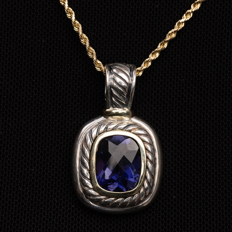 Pre-Owned David Yurman Blue Iolite Albion Enhancer