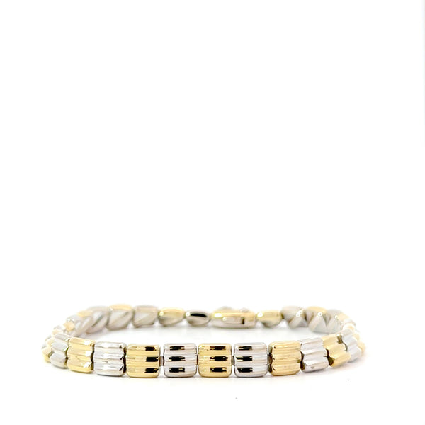 Pre-Owned Chimento Two-Tone Link Bracelet