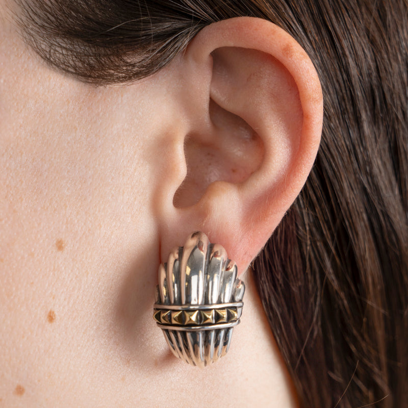 Pre-Owned Lagos Two-Tone Shrimp Earrings