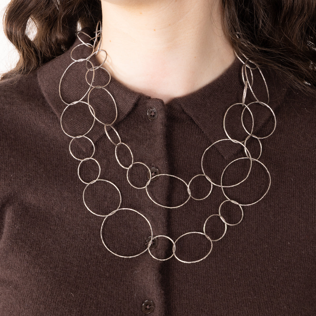 Pre-Owned Tiffany & Co. Hammered Circle Necklace