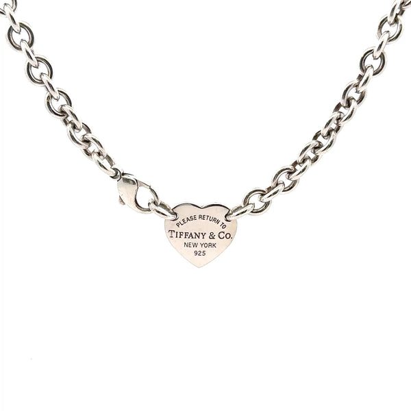 Pre-Owned Tiffany Return To Tiffany Heart Tag Necklace