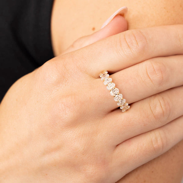 Pre-Owned Oval Diamond Eternity Band