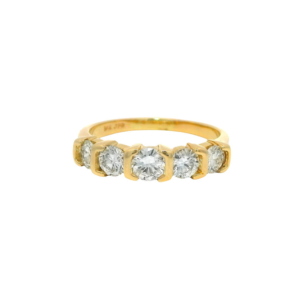 Pre-Owned Yellow Gold Diamond Band