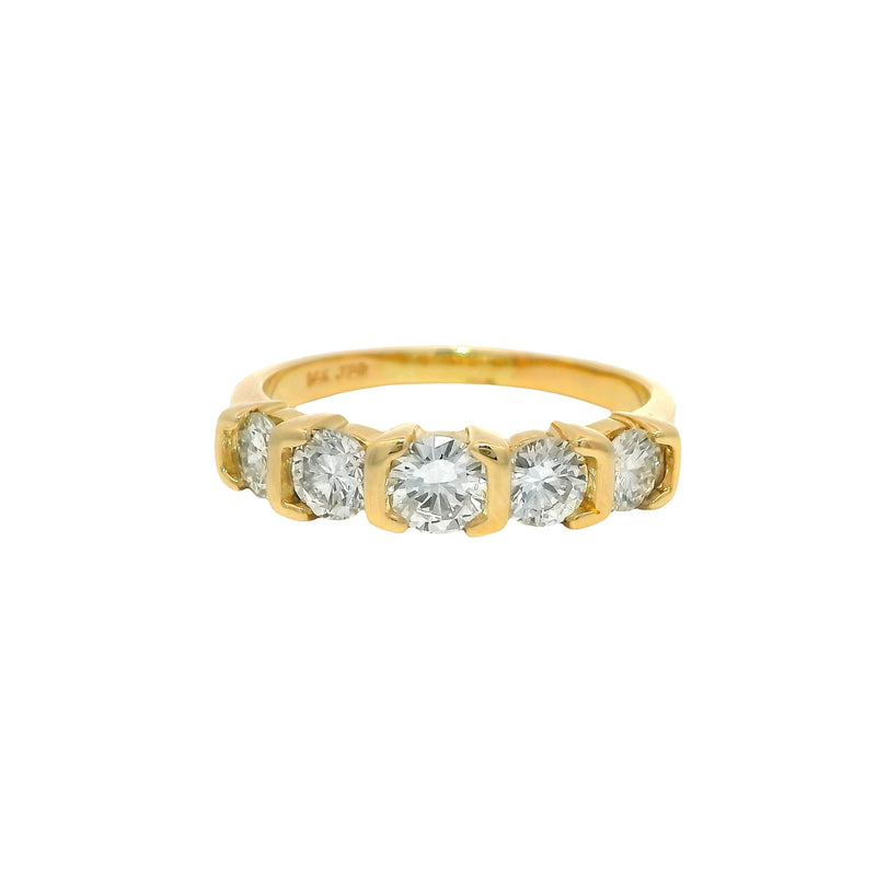 Pre-Owned Yellow Gold Diamond Band