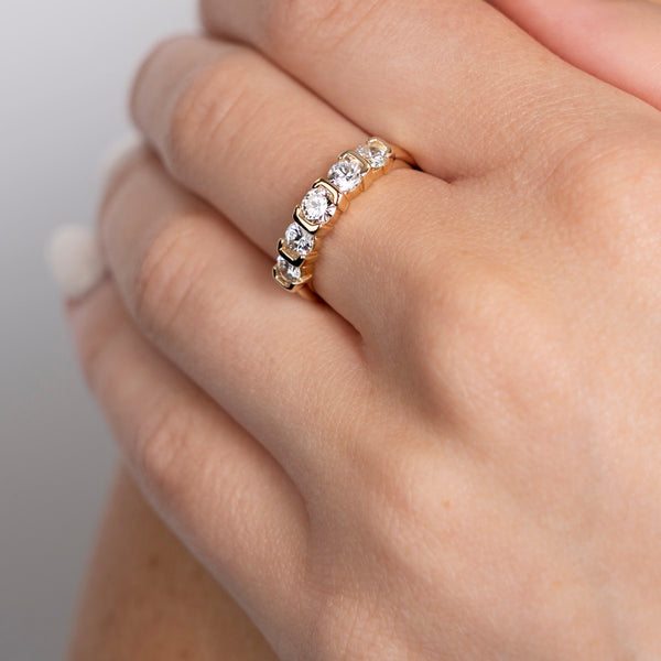 Pre-Owned Yellow Gold Diamond Band