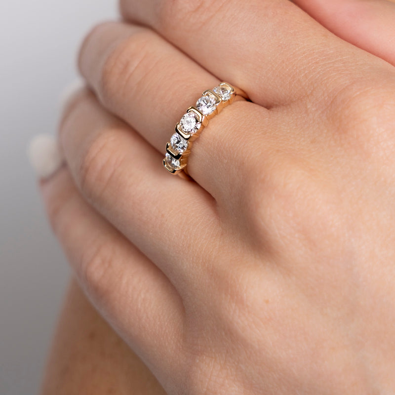 Pre-Owned Yellow Gold Diamond Band