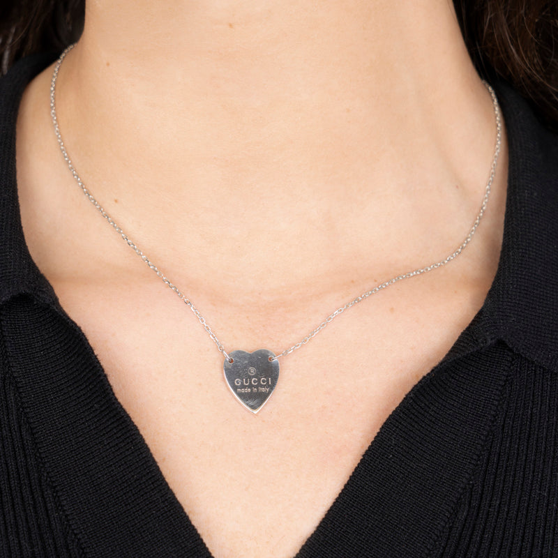Pre-Owned Gucci Heart Pendant Necklace