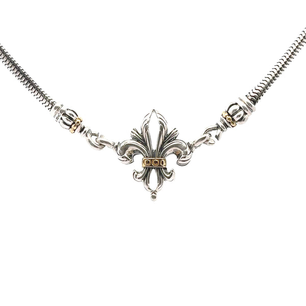 Pre-Owned Lagos Fleur De Lis Necklace