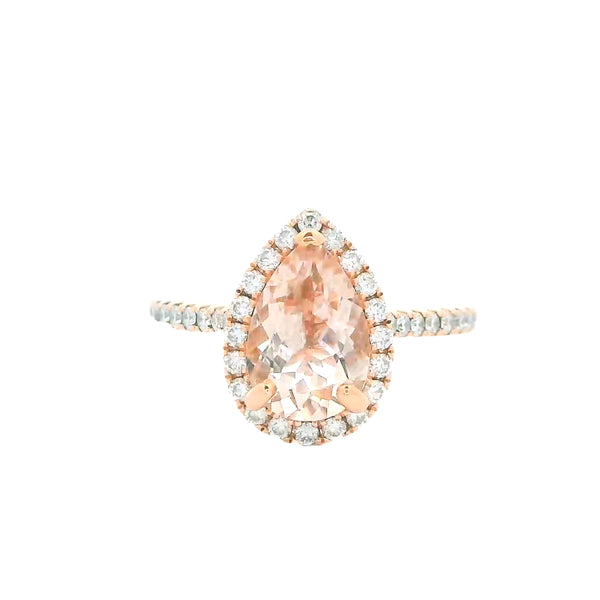 Pre-Owned Fana Kunzite and Diamond Ring