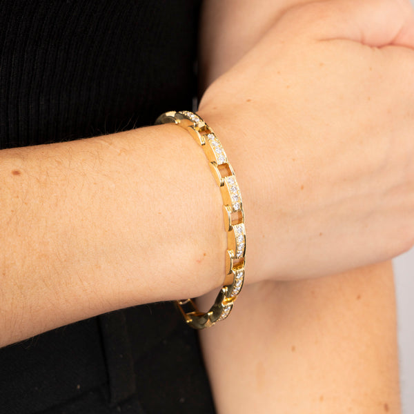 Pre-Owned Diamond Link Bracelet