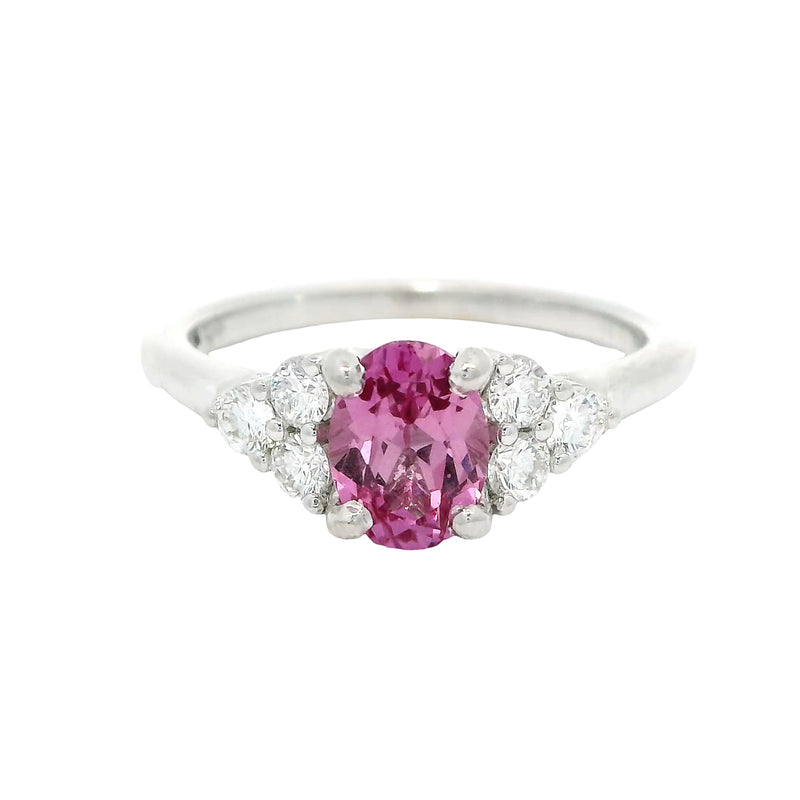 Pre-Owned Pink Sapphire and Diamond Ring