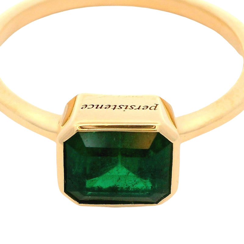 Pre-Owned Emerald Bezel Ring