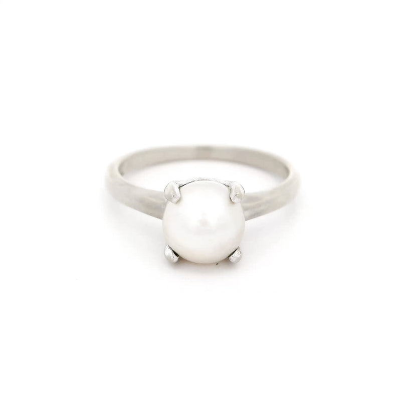Pre-Owned Pearl Solitaire Ring