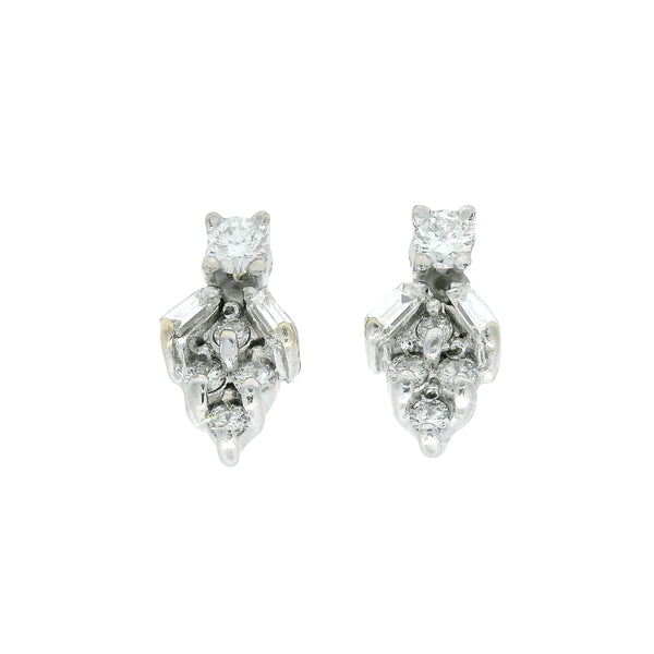Pre-Owned Diamond Cluster Earrings
