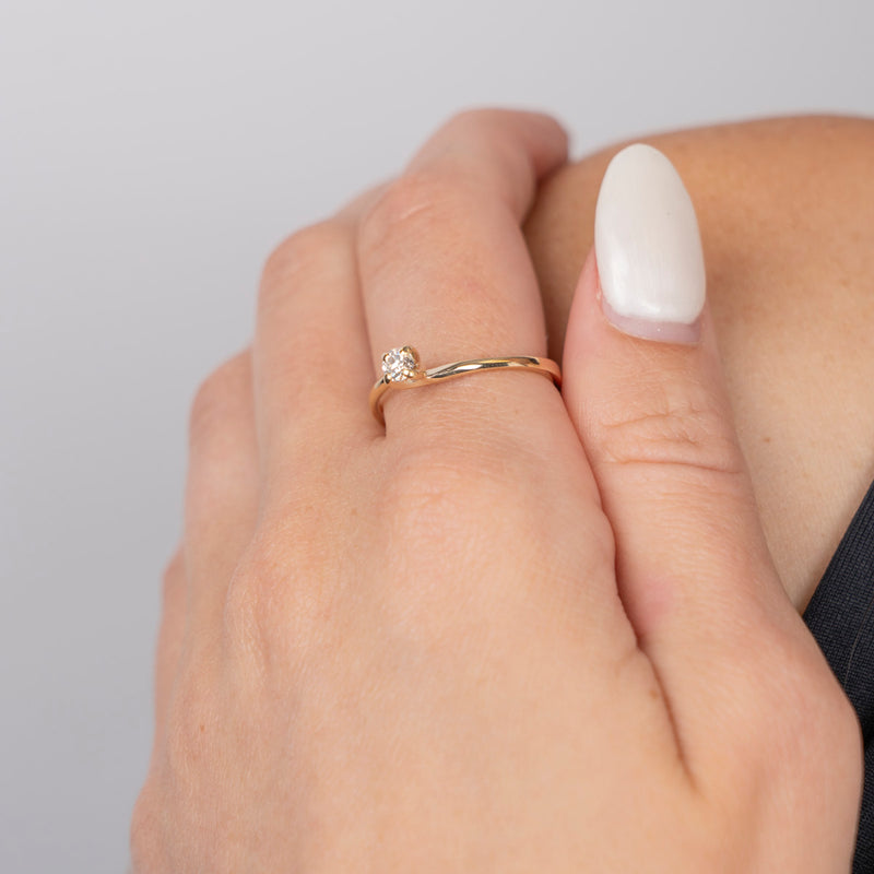 Pre-Owned Old European Cut Diamond Solitaire Ring