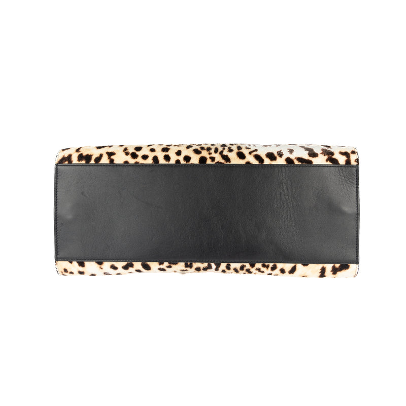 Pre-Owned Gucci Bamboo Calfhair Nymphaea