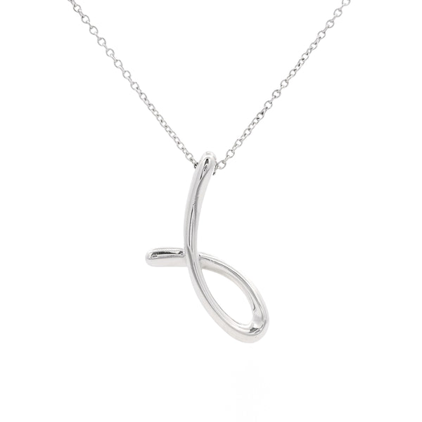 Pre-Owned Tiffany & Co. Alphabet 'J' Letter Necklace