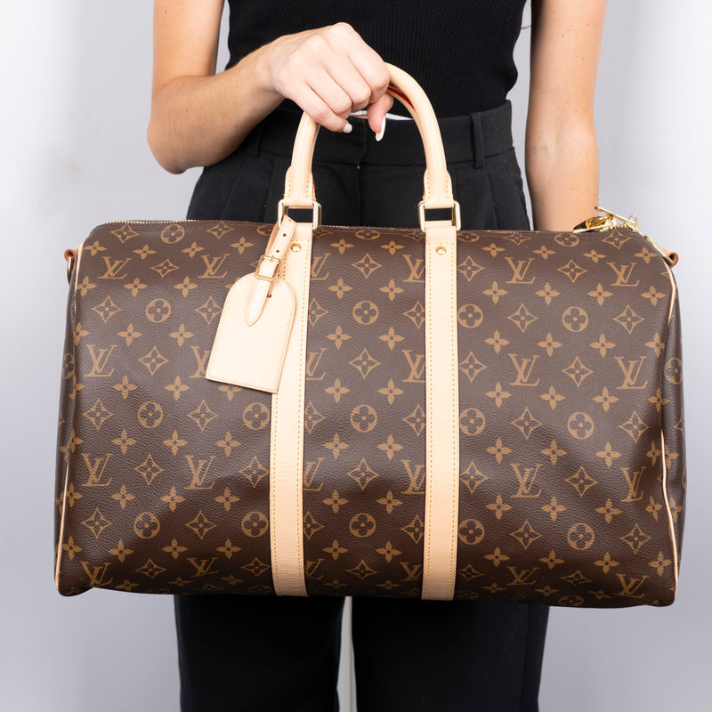 Pre-Owned Louis Vuitton Monogram Keepall Bandouliere 45