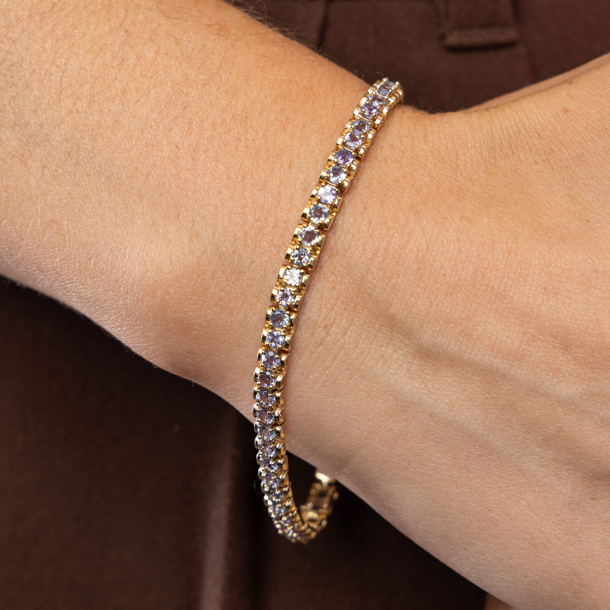 Pre-Owned Tanzanite Line Bracelet