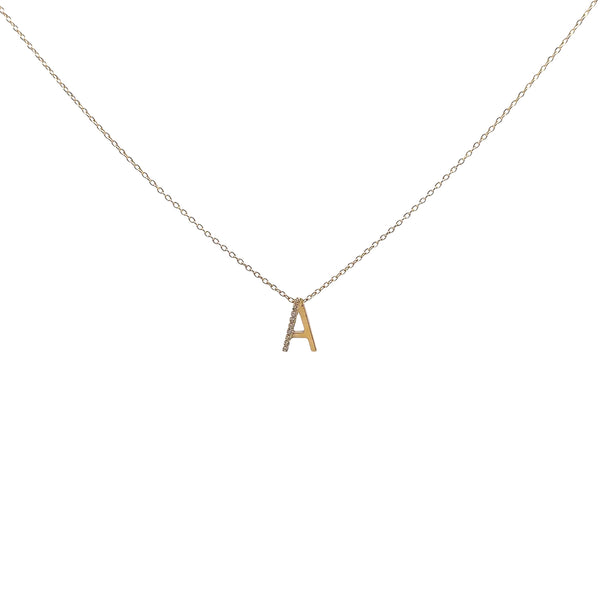 Pre-Owned 'A' Initial Necklace