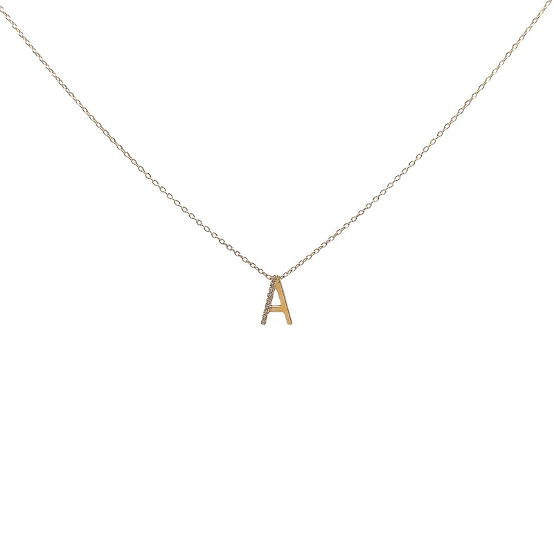 Pre-Owned 'A' Initial Necklace