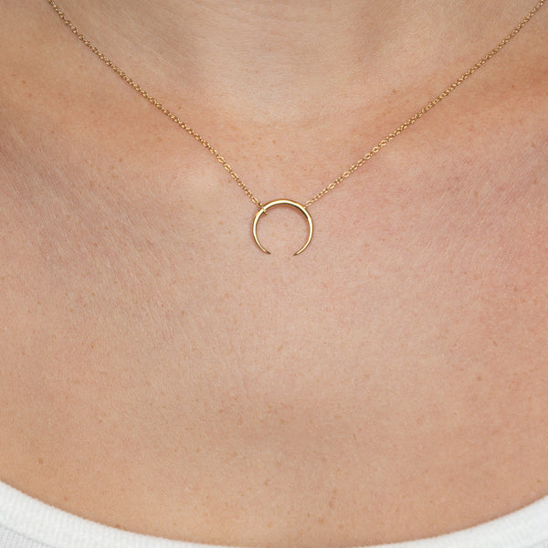 Pre-Owned Gabriel & Co. Crescent Necklace