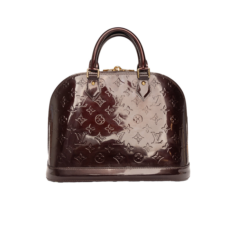 Pre-Owned Louis Vuitton Monogram Vernis Alma