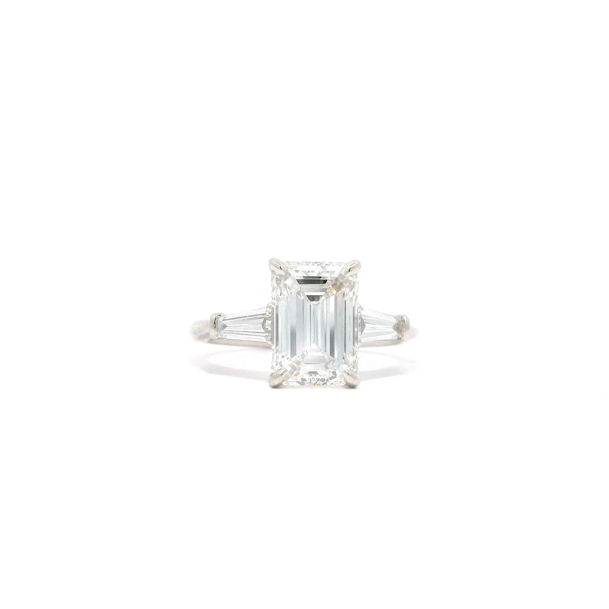 Pre-Owned Emerald Cut Diamond Engagement Ring