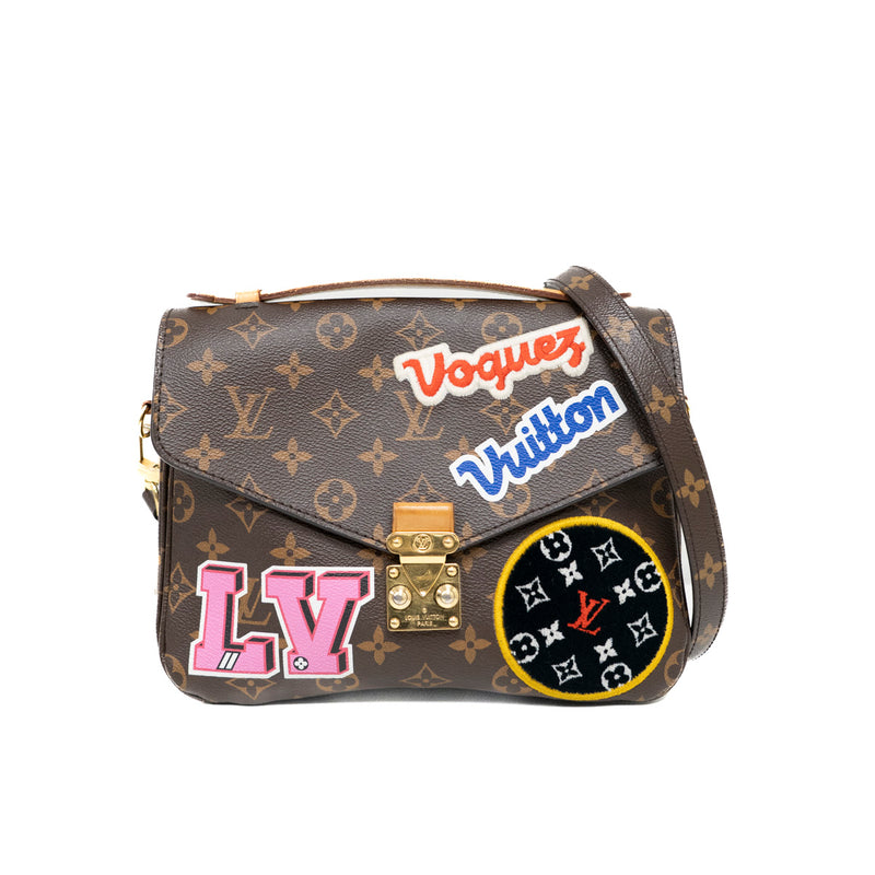 Pre-Owned Louis Vuitton Limited Edition Monogram Patches Pochette Metis