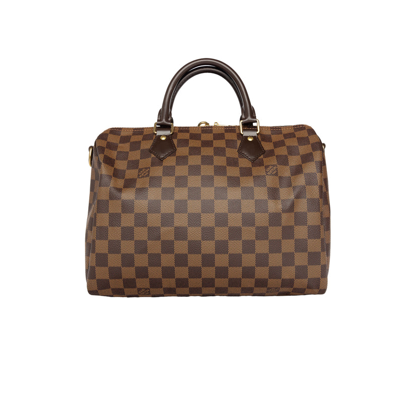 Pre-Owned Louis Vuitton Damier Ebene Speedy Bandouliere 30