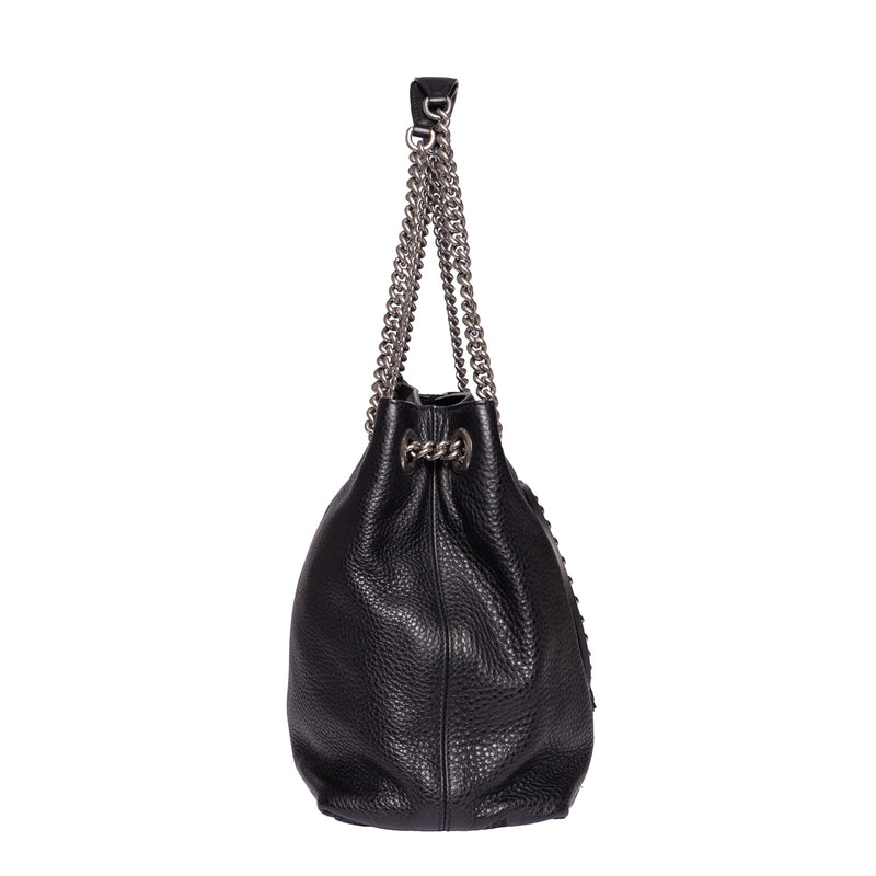 Pre-Owned Gucci SoHo Studded Interlocking G Medium Chain Bag