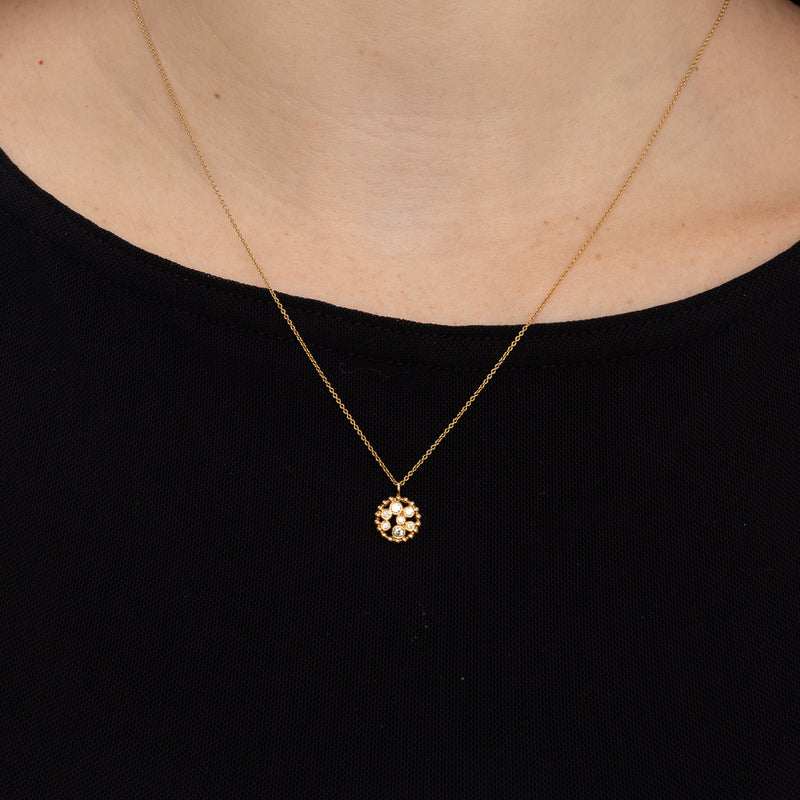 Michael Werdiger Diamond Circle Pendant