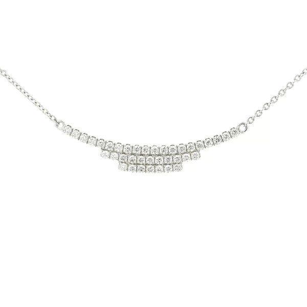 Michael Werdiger Diamond Triple Bar Necklace