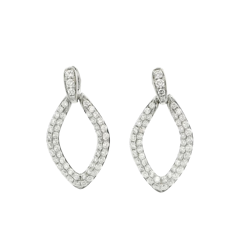 Michael Werdiger Diamond Drop Earrings