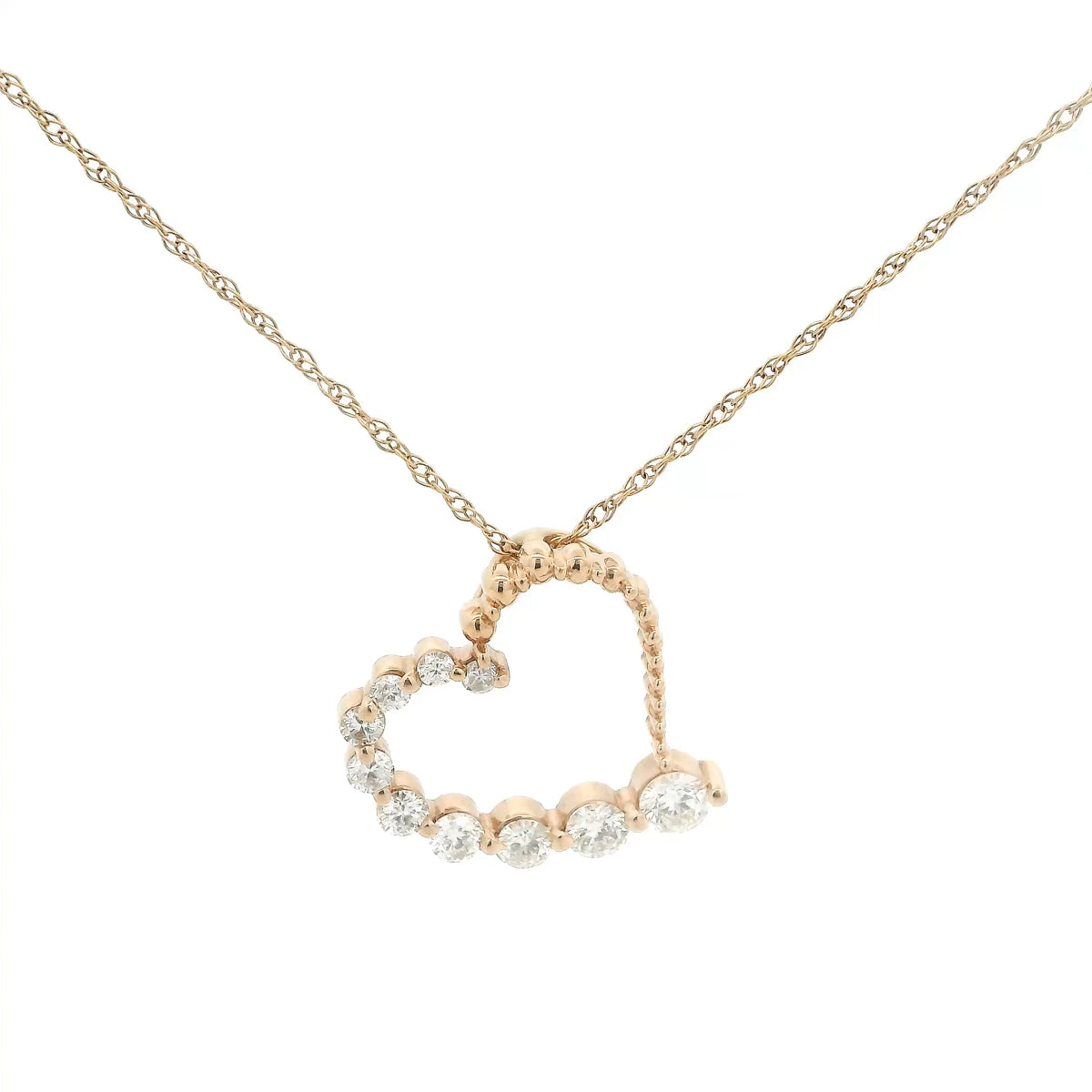 Michael Werdiger Diamond Heart Journey Pendant