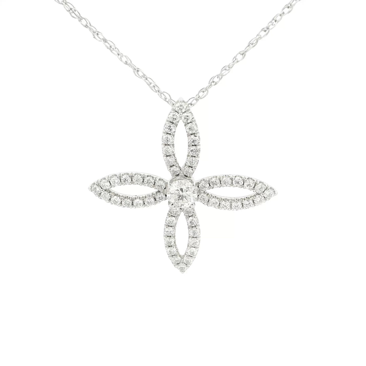 Michael Werdiger Diamond Clover Pendant
