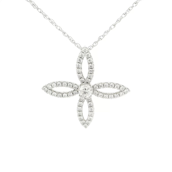 Michael Werdiger Diamond Clover Pendant