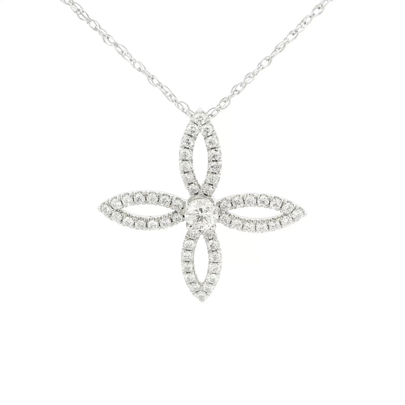 Michael Werdiger Diamond Clover Pendant